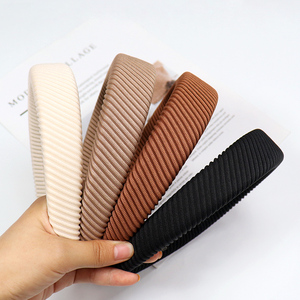 Banda Ancha de sarga para el pelo para mujer, diadema de esponja para el pelo, diadema de color sólido para lavado de cara, accesorios para el cabello de moda - Product Image 4