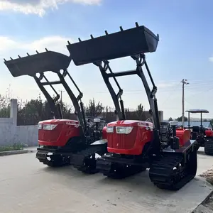 50hp 80hp Traktor Perayap dengan Ember dan Ekskavator 25hp 35hp Traktor Perayap Kecil Mini Digunakan untuk Sawah dan Ladang Kering