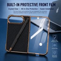 Compatible avec l'étui de téléphone à écran pliable 18, support pour stylet, finition électro-plaquée, antichoc, design animal pour iPhone 18 DUO