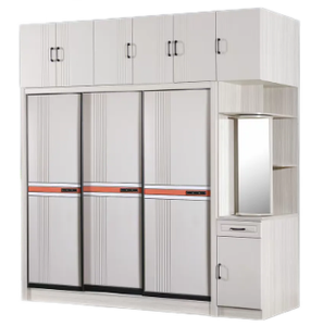 Armoire Moderne Grande Capacité en Bois Massif Durable avec Penderie et Tiroirs pour la Maison, l'Hôtel ou la Villa - Product Image 4