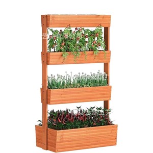Multi-tiered wooden flower <b>pot</b> stand for home, indoor balcony, green plant and <b>succulent</b> display rack, solid wood garden - Product Image 2