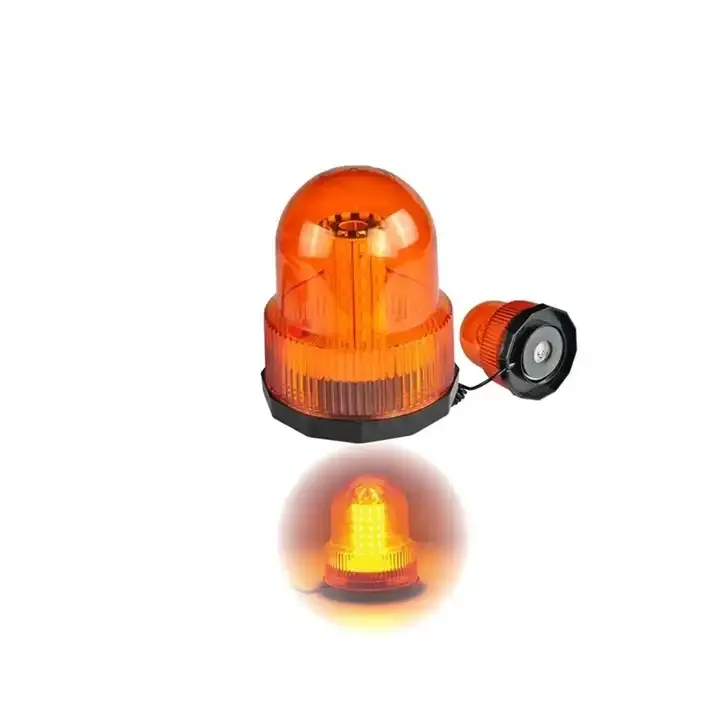Magnetisch Dak Mount Rood Waarschuwingslampje Dc12/24V Waarschuwing Roterend Licht Knipperend Rood Waarschuwingslicht Baken