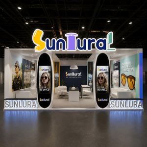 Stand d'exposition portable rétroéclairé personnalisé DETIAN, cadre en aluminium avec impression par sublimation pour les expositions - Product Image 1