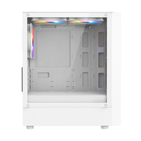 AntarcChill OEDM ODM Mesh Panel Computer Cases Gaming Case Towers White Micro ATX Pc Case PC Cabinet for Desktop