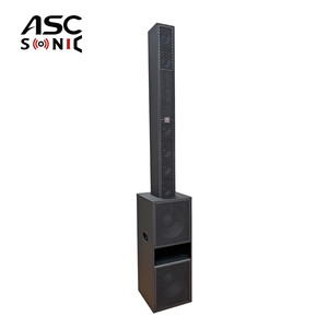 Système de sonorisation compact à colonne haute fidélité 2 voies 6x5 pouces CLT605 & CLB212, colonne compacte et légère CLT605 & CLB212 - Product Image 1