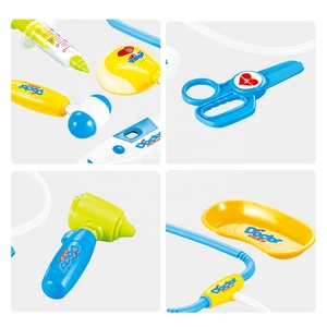Kit médico de plástico realista para niños, <span class=keywords><strong>juego</strong></span> de médicos para <span class=keywords><strong>juego</strong></span> de rol, juguete de aprendizaje interactivo para padres e hijos, 9 Uds. - Product Image 3