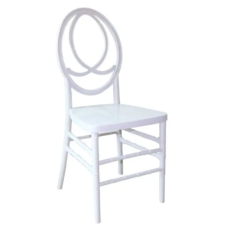 Gebruikte Opvouwbare Heldere Acryl Troon Moderne Plastic Witte Event Chiavari Groothandel Dubai En Stoelen Trouwstoelen Hars