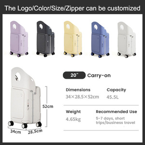 Nouvelle <span class=keywords><strong>Valise</strong></span> à Roulettes 2026 pour Enfants, Bagage Cabine 20 Pouces avec Roues Anti-Roulis et Port de Chargement USB - Product Image 2