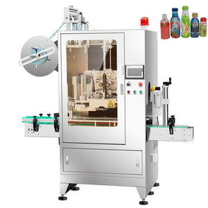 Volledig automatische krimpfolie-etiketteermachine voor volledige flesbedekking, inclusief dop en bodem, stabiele werking - Product Image 1