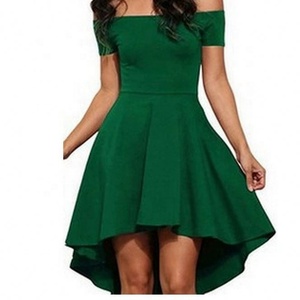 Europa y América 2026 Nuevo Vestido Corto de Mujer con Hombro Descubierto y Manga Corta, Estilo Swing, de <span class=keywords><strong>Gran</strong></span> Vuelo - Product Image 5