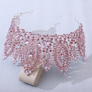 Corona Nuziale QS per Concorsi di Bellezza in Stile Barocco Europeo e Americano, Decorata con Diamanti e Cristalli - Product Image 3