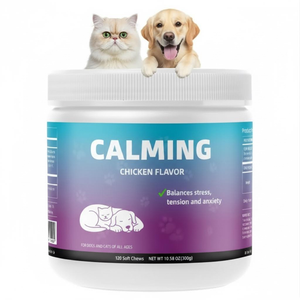 Suplemento para <span class=keywords><strong>el</strong></span> Alivio de la Ansiedad en Perros y Gatos, Masticables Blandos Sin Granos, Éxito de Ventas - Product Image 1