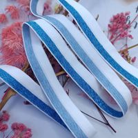 Ruban en nylon et élasthanne à bordure satinée coloré de 1,5 cm, vente chaude, pour vêtements, vêtements de sport, textile de maison, ceinture élastique