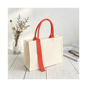 กระเป๋าผ้าแคนวาส Jingying ขนาด 35x25x14 ซม. สีม่วง พร้อมหูหิ้ว บรรจุภัณฑ์ทั่วไป กระเป๋าโปรโมชั่น - Product Image 4
