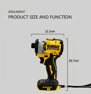 Tuốc nơ vít điện không dây cầm tay DW DCF850 chất lượng cao, mạnh mẽ, 3250 vòng/phút, có thể sạc lại - Product Image 4
