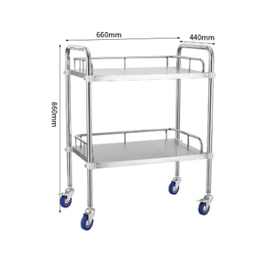 Stainless Steel Trolleyl Hospital Beauty Parlor Drug Delivery Wheeled <strong>Trolley</strong> - Product Image 2