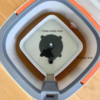 IMAXX 360 nettoyage microfibre sol flottant ménage vadrouille plate séparation de l'eau propre vadrouille carrée avec seau