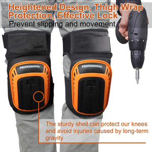 แผ่นรองเข่า EVA สำหรับงานหนัก ได้รับการรับรองมาตรฐาน CE ขายส่งจากโรงงาน สำหรับคนงานก่อสร้าง ป้องกันการลื่นไถลและปรับขนาดได้ แผ่นรองเข่าแบบเจล - Product Image 5