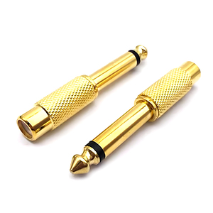 Mạ Vàng 6.35Mm Nam Mono Cắm Để RCA 6.5 Nữ Jack Âm Thanh Adapter Kết Nối Âm Thanh Adapter Chuyển Đổi Cắm - Product Image 4