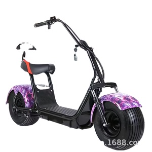 Scooter électrique à pédales <span class=keywords><strong>Leon</strong></span> 1000W Citycoco 2 roues grande moto vitesse unique 60V cadre en acier scooter électrique Tube batterie - Product Image 5