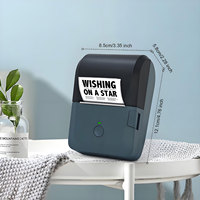 Imprimante d'étiquettes thermique portable HZTZ Mini 203dpi Impression noir et blanc Papier 58mm Batterie 1200mAh Garantie 1 an En stock