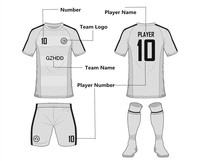 Sport marke Original Design Custom Fußball trikot