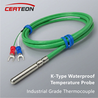 WRNT-035 Capteur Température Thermocouple Type K Sonde Acier Inoxydable Étanche Résistant à l'Huile Capteur Température
