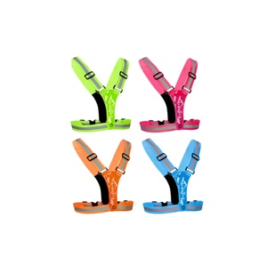 LED'li Koşu Güvenlik Yeleği, Açık Hava Gece Kullanımına Uygun Dayanıklı LED Yansıtıcı Yelek, Yüksek Görünürlüklü Koşu İçin Güvenlik Yelek Kemeri - Product Image 1