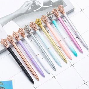 Cadeaux promotionnels personnalisés de 1,0 mm, papeterie métallique, cadeau de luxe, stylos à bille couronnés, stylo à bille fantaisie avec logo - Product Image 1