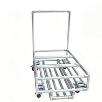 Carro de Transporte de Aluminio Personalizado, Resistente, para Uso Industrial, con Ruedas con Frenos