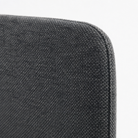 Chaise de salle à manger moderne en velours avec dossier capitonné et pieds en métal noir - Chaise d'appoint ergonomique résistante aux taches pour la maison et le café