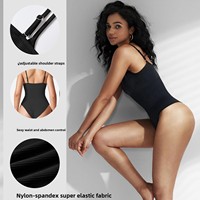 Combinaison de yoga OEM sexy à bretelles spaghetti, sans couture, anti-plis, col rond, en viscose/polyester, longueur intégrale, très élastique