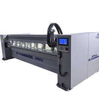 Máquina de Doblado de Paneles de Aluminio AP810 CNC Automática con Inyección de Pegamento PUR, para Doblado de Perfiles de Puertas de Muebles y Gabinetes