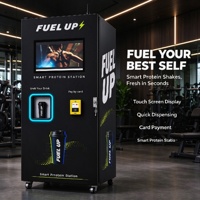 Distributeur automatique intelligent de café avec interface utilisateur personnalisée, multilingue, fonctionnement 24h/24 et 7j/7, distributeur de boissons protéinées