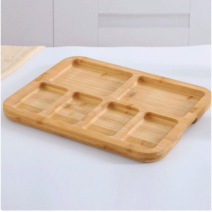Bandeja de Madera para Delicatessen con Divisiones, Plato para Queso, Frutas y Postres, Uso Residencial - Product Image 4