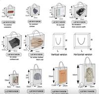 Luxus-Kleidungsgeschäft Tragetasche Individualisierte Kosmetik-Geschenktasche Einkaufstasche für Herren und Damen Biologisch Abbaubare Papiertüte mit Bandgriff