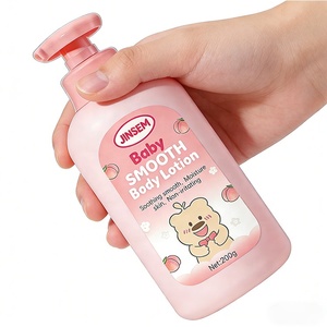 Loción Corporal Suave Orgánica para Bebés de Marca Privada 200g con Aceite de Jojoba, Durazno Herbal, Refrescante y Nutritiva para Todo Tipo de Piel OEM ODM - Product Image 2