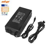 Chargeur CC ULIP 42V 54.6V 2A avec prise US, adaptateur de batterie au lithium pour trottinette électrique et vélo d'équilibre avec ventilateur, entrée 100-240V