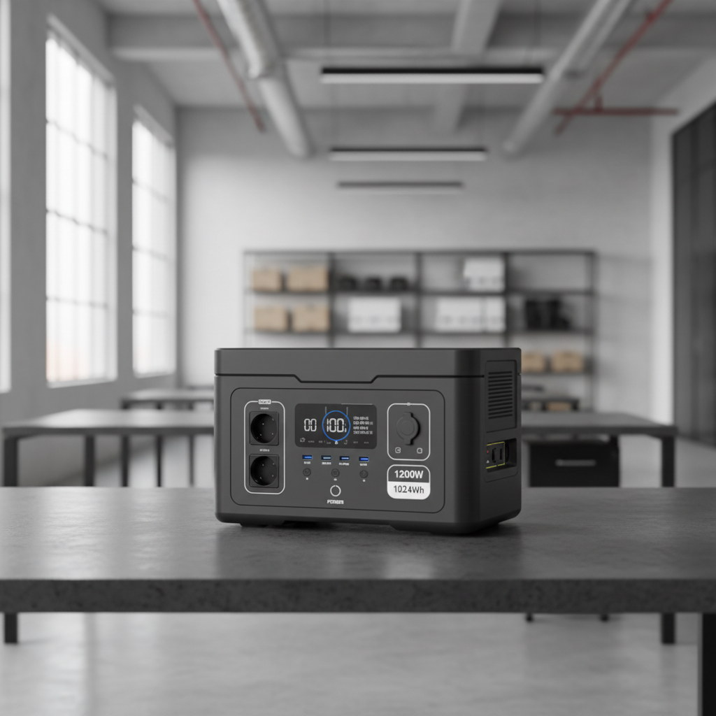 1200W Portable Power Station 992Wh LiFePO4 Battery Solar Generator Backup Power for Home Outdoor Travel · image 2
