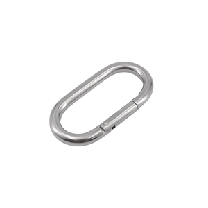 Sendiri merek lurus Gate Oval Snap Hook <span class=keywords><strong>Carabiner</strong></span> Stainless Steel Custom baru datang - Product Image 2