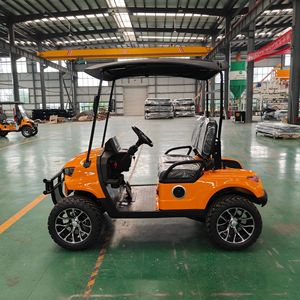 Carro de golf eléctrico de 4 ruedas con batería de litio recargable, doble motor, 20 km/h, para campos de golf y turismo - Product Image 1