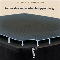 Rampe pliable pour chien à 4 niveaux, fabriquée sur mesure, en polyester durable, antidérapante, écologique, moderne, pour salon