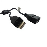 Kabel Ekstensi USB 2.0 Tipe Male Female 1m/3ft 28AWG Konduktor Tembaga Murni Selubung PVC Pelindung Aluminium Foil