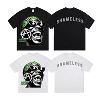 Personnalisé votre nom de marque T-shirt haute qualité 250 GSM 100% coton t-shirts en gros hommes T-shirt Streetwear personnalisé hommes T-shirt