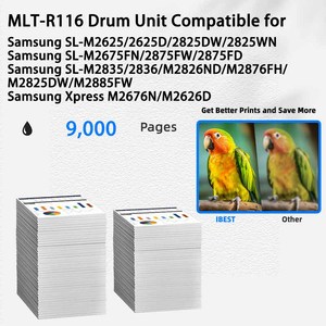 Unidad de tambor IBEST Compatible <span class=keywords><strong>Samsung</strong></span> 2836 MLT <span class=keywords><strong>R116</strong></span> Cartucho de tambor Compatible con <span class=keywords><strong>Samsung</strong></span> 2825DW M2675FN 2875FW M2835 - Product Image 2