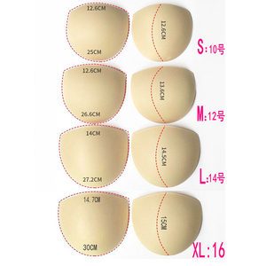 Ventas al por mayor de las mujeres cómodas redondas de espuma suave extraíble <span class=keywords><strong>mastectomía</strong></span> sujetador almohadilla insertos para Sujetador deportivo Bikini Top traje de baño - Product Image 4