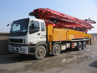 Pompe à béton sur camion SY5190THB 25E, portée verticale 25m, puissance 240kW, débit 100m³/H, flèche en Z 4 sections, prix usine