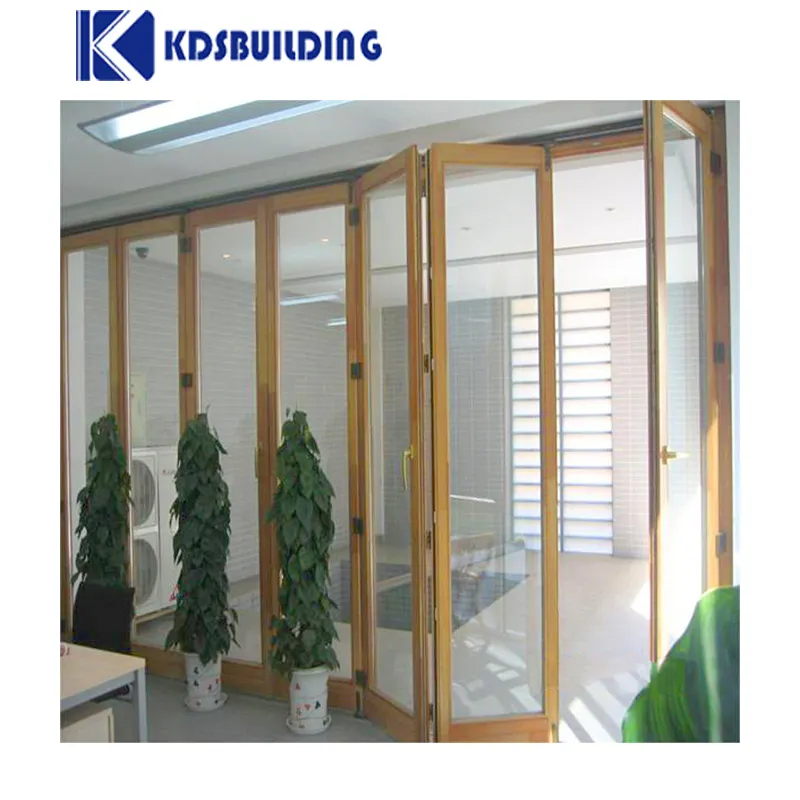 Kdsבניין מוצק tak כפול זכוכית אופקי מוסך צבע צבעים דלתות עץ