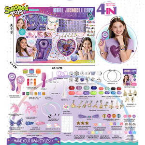 DIY SUNSEED <span class=keywords><strong>Bracelet</strong></span> de perles à lettres fantaisie science-fiction, emballage en boîte vitrine, jouet de fabrication de bijoux en plastique pour enfants de 4 à 12 <span class=keywords><strong>ans</strong></span>, émotionnel - Product Image 5