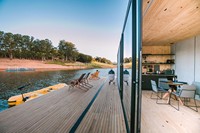 Maison conteneur flottante Maison sur l'eau Maisons flottantes préfabriquées